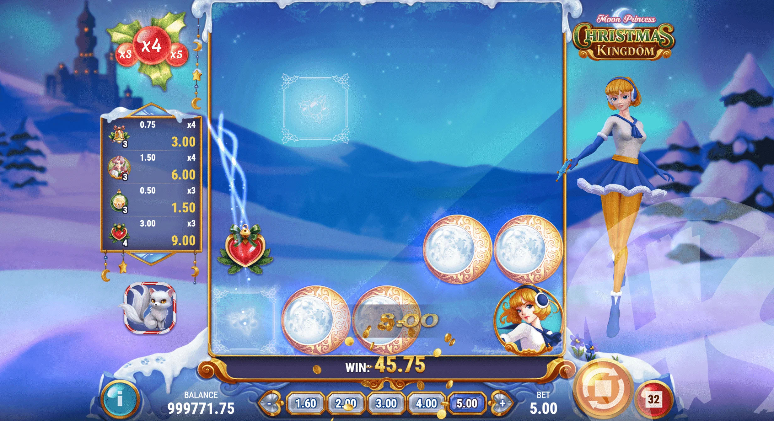 Moon Princess Christmas Kingdom Slot Review pic 2